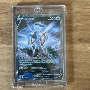 Pokemon Arceus V Card - Blue and Silver